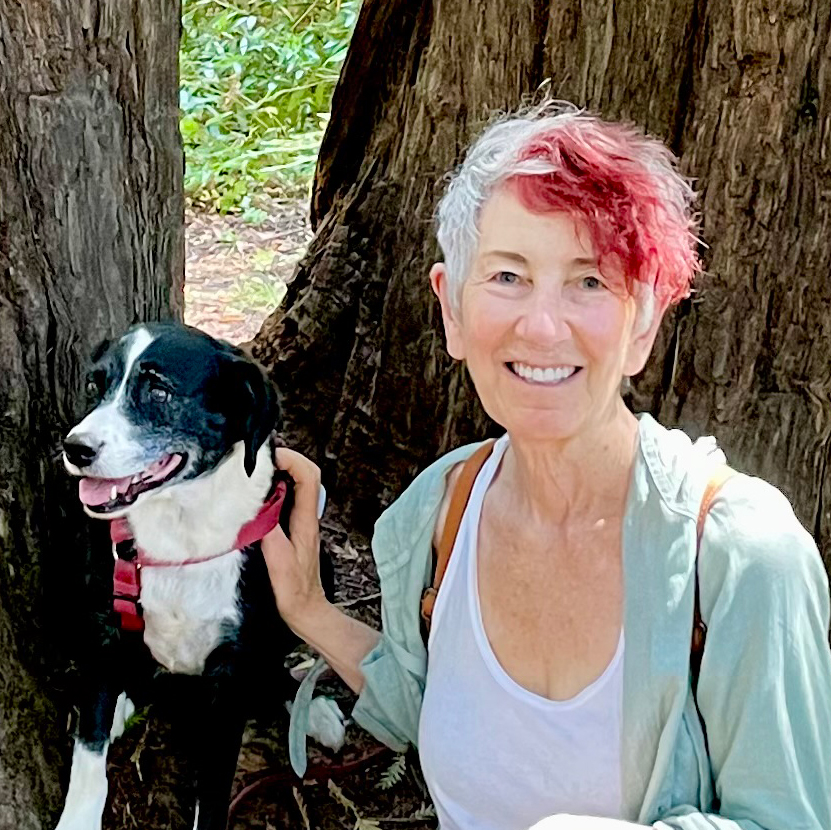 Author Annie Fox and Gracie the Dog
